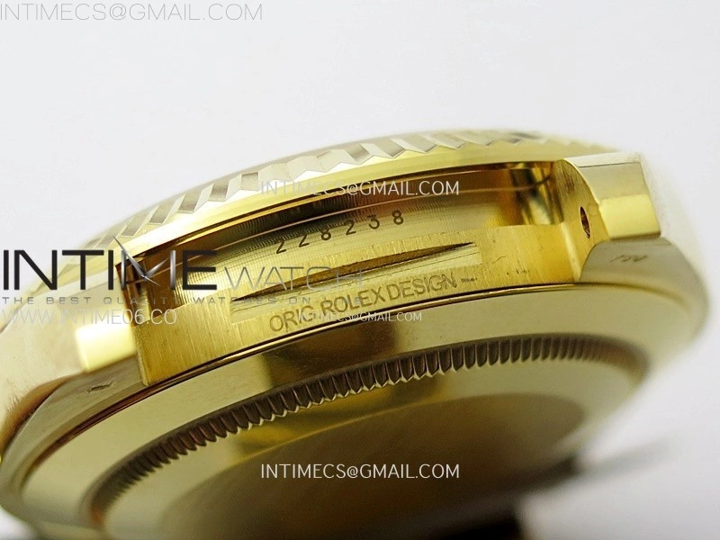Day Date 228238 40mm 904L YG 1:1 AR+F Best Edition Green Dial Roman Markers on YG President Bracelet SA3255