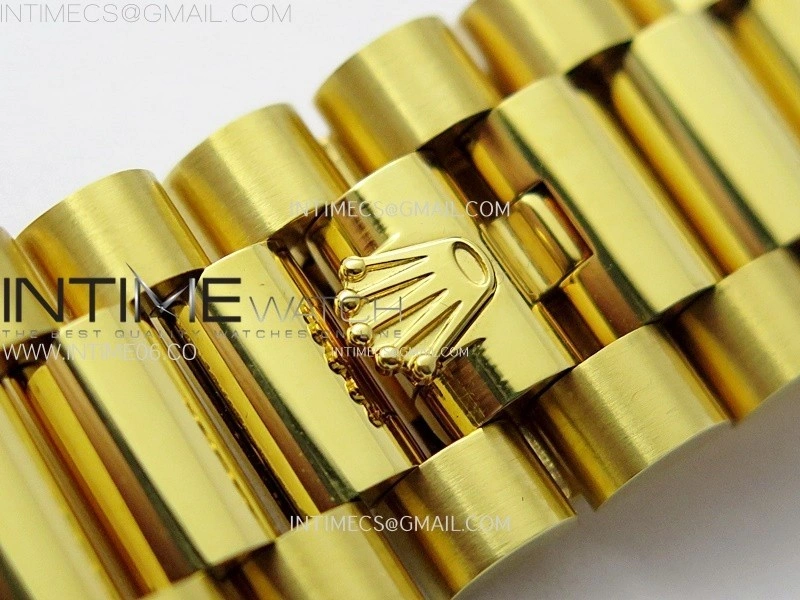 Day Date 228238 40mm 904L YG 1:1 AR+F Best Edition White Dial Roman Markers on YG President Bracelet SA3255
