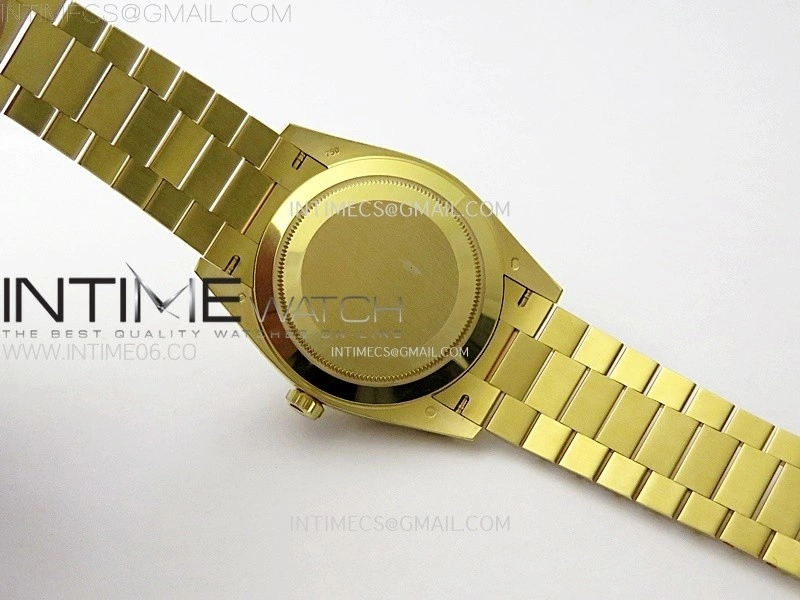 Day Date 228238 40mm 904L YG 1:1 AR+F Best Edition White Dial Roman Markers on YG President Bracelet SA3255