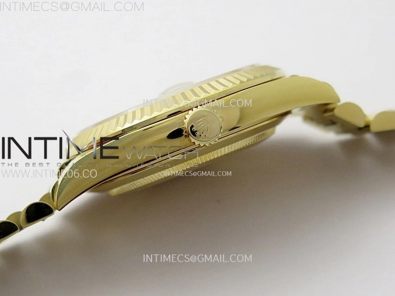 Day Date 228238 40mm 904L YG 1:1 AR+F Best Edition White Dial Roman Markers on YG President Bracelet SA3255