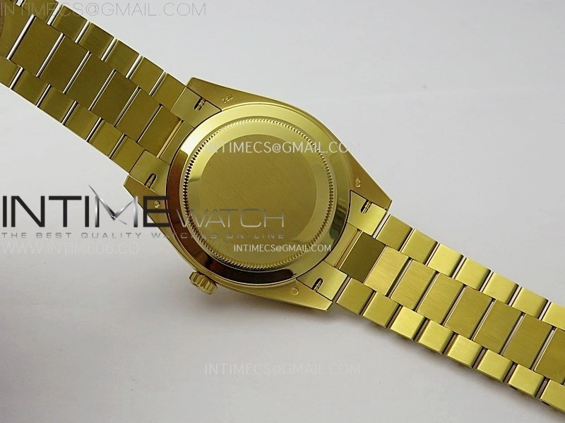 Day Date 228238 40mm 904L YG 1:1 AR+F Best Edition White Dial Roman Markers on YG President Bracelet SA3255
