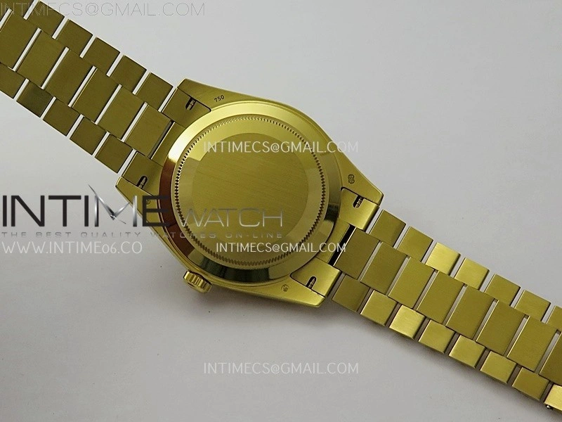 Day Date 228238 40mm YG KF 1:1 Best Edition Silver Dial Roman Markers On RG President Bracelet SA3255