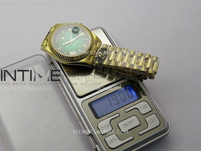 Day Date 228238 40mm YG KF 1:1 Best Edition Silver Dial Roman Markers On RG President Bracelet SA3255
