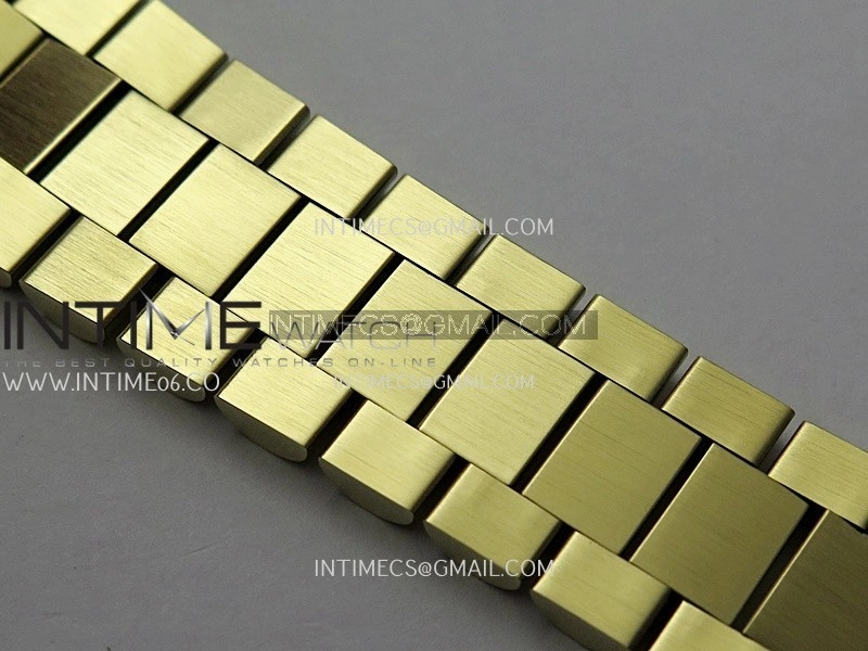 Day Date 128238 36mm YG KF 1:1 Best Edition Turquoise Dial Diamond Marker On President Bracelet A2836
