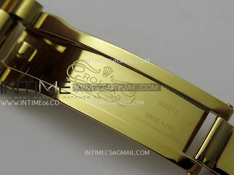 Day Date 128238 36mm YG KF 1:1 Best Edition Turquoise Dial Diamond Marker On President Bracelet A2836