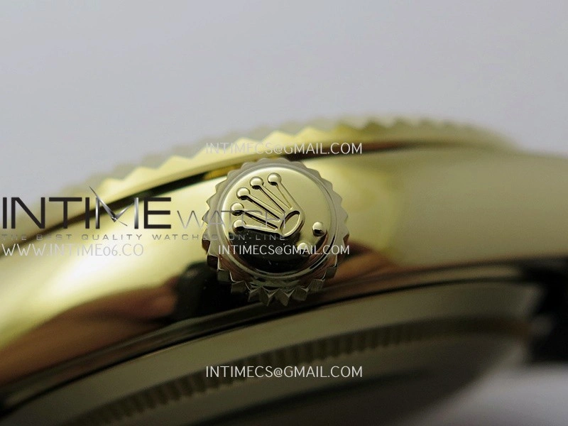 Sky-Dweller 326238 904L YG Noob 1:1 Best Edition Green Dial On Oysterflex Rubber Strap Asian 23J to 9001