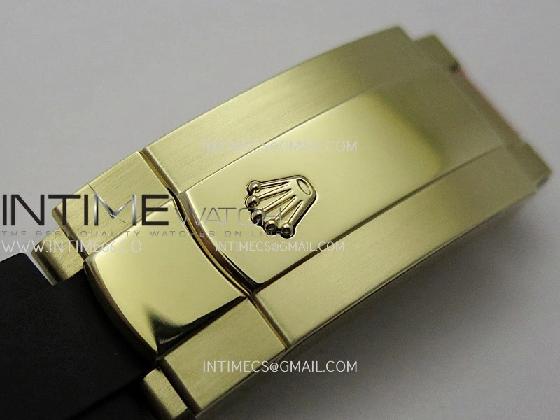 Sky-Dweller 326238 904L YG Noob 1:1 Best Edition Green Dial On Oysterflex Rubber Strap Asian 23J to 9001