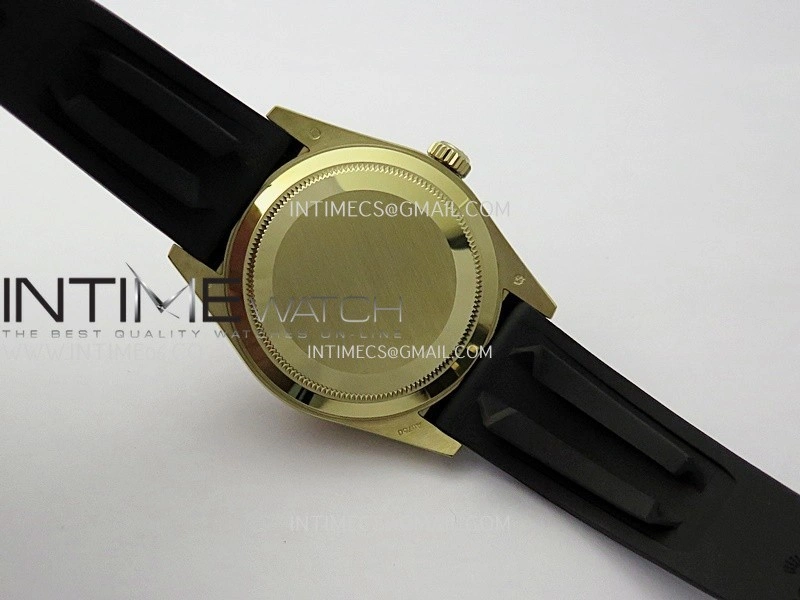 Sky-Dweller 326238 904L YG Noob 1:1 Best Edition Green Dial On Oysterflex Rubber Strap Asian 23J to 9001