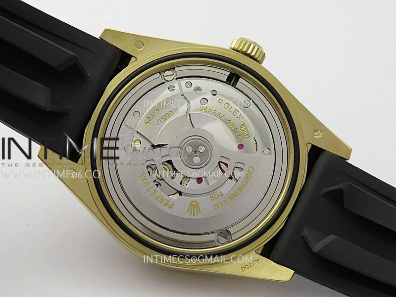 Sky-Dweller 326238 904L YG Noob 1:1 Best Edition Green Dial On Oysterflex Rubber Strap Asian 23J to 9001