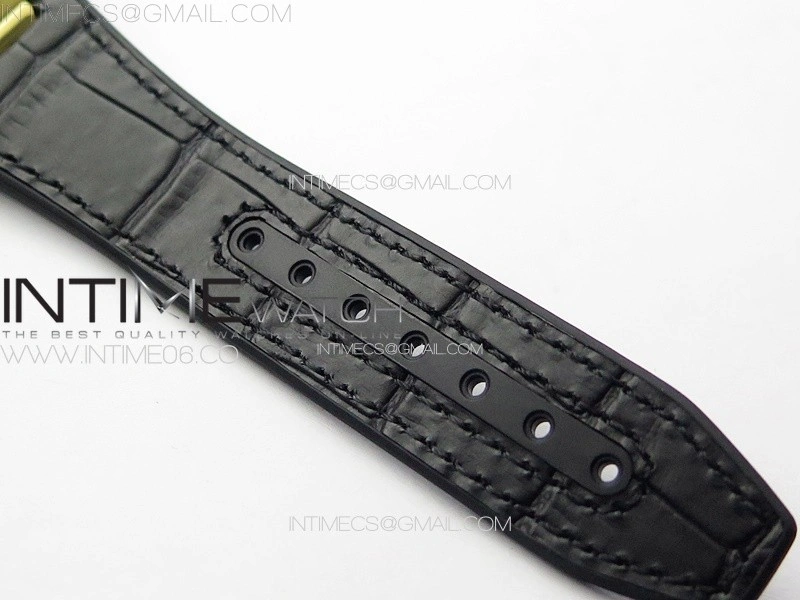 Constellation 41mm YG Black Ceramic Bezel VSF 1:1 Best Edition Black Dial on Black Gummy Strap A8900