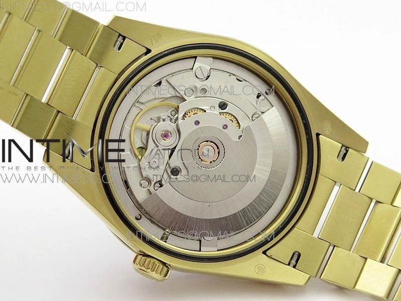 Day-Date 36 128235 YG Crystal BP Best Edition YG Crystal Marker Dial on YG President Bracelet A2836