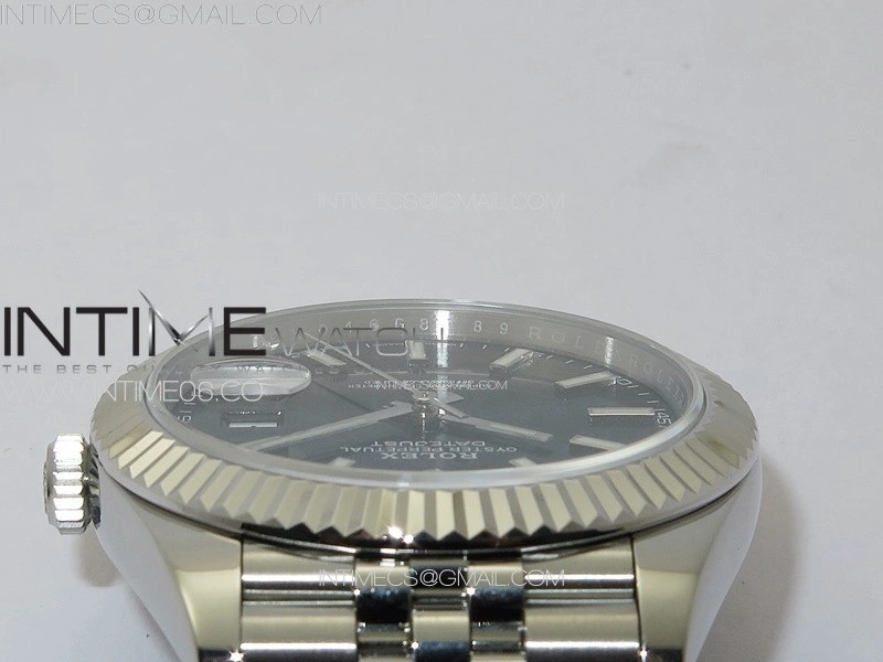 DateJust 41 126334 ZF 1:1 Best Edition 904L Steel Black Dial Stick Marker on Jubilee Bracelet A2824
