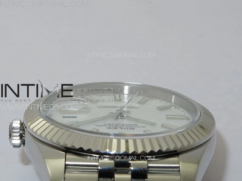 DateJust 41 126334 ZF 1:1 Best Edition 904L Steel White Dial Stick Marker on Jubilee Bracelet A2824