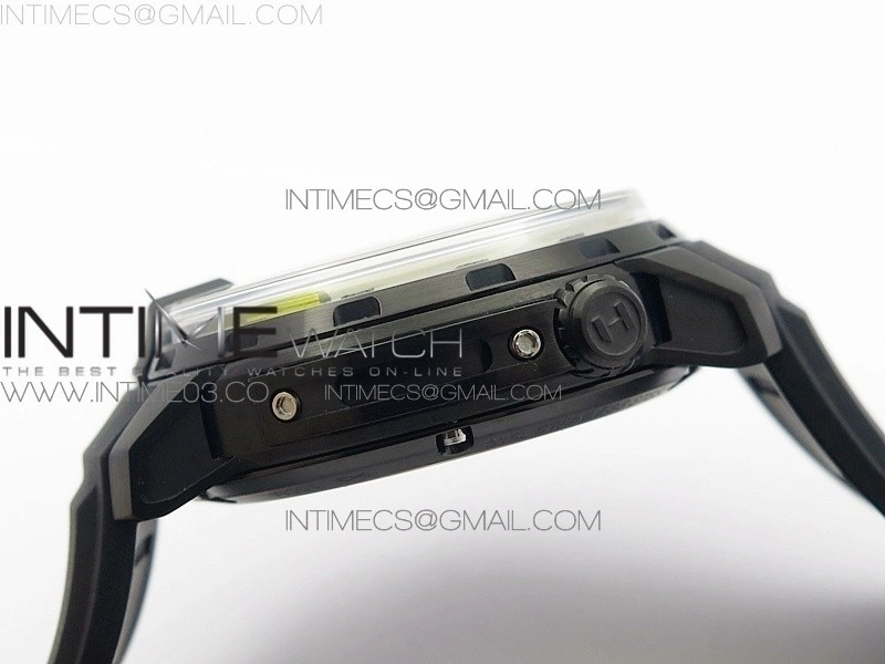 HTY DLC CYF white dial black Crown On Black Rubber Strap Asian movement like to HTY Cal.101