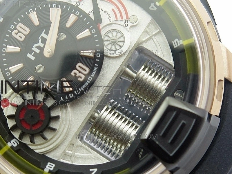 HTY RG DLC CYF white dial black Crown On Black Rubber Strap Asian movement like to HTY Cal.101