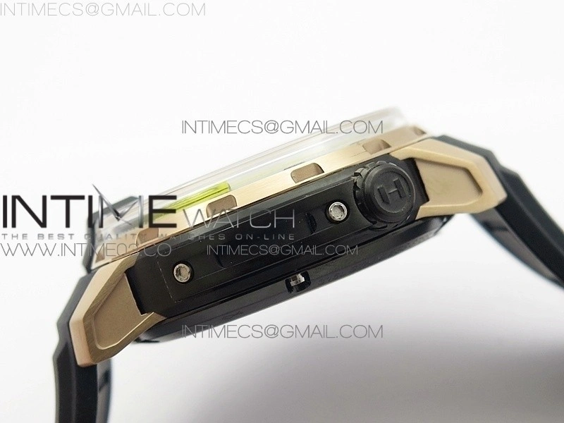 HTY RG DLC CYF white dial black Crown On Black Rubber Strap Asian movement like to HTY Cal.101