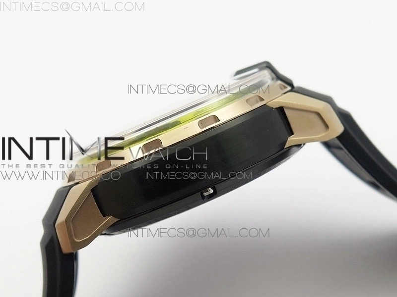 HTY RG DLC CYF white dial black Crown On Black Rubber Strap Asian movement like to HTY Cal.101