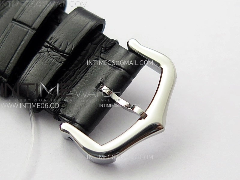 Santos Dumont 43.5mm SS Diamonds Bezel F1F Best Edition Silver Dial on Black Leather Strap Quartz