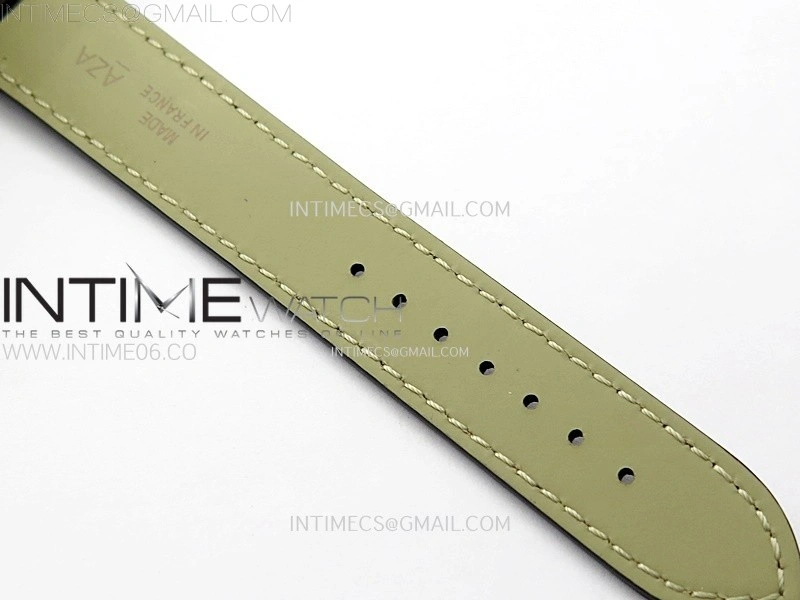 Santos Dumont 43.5mm SS Diamonds Bezel F1F Best Edition Silver Dial on Black Leather Strap Quartz