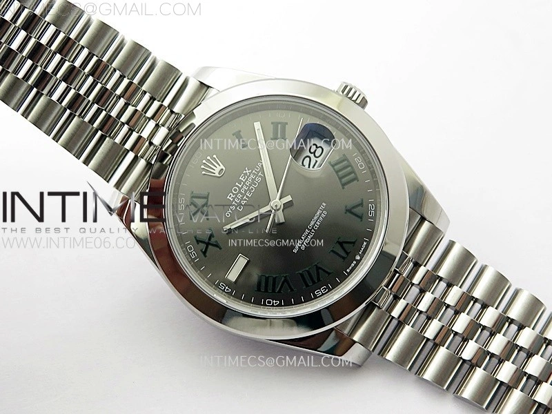 DateJust 41 126300 904L SS VSF 1:1 Best Edition Gray Dial Roman Markers on Jubilee Bracelet VS3235