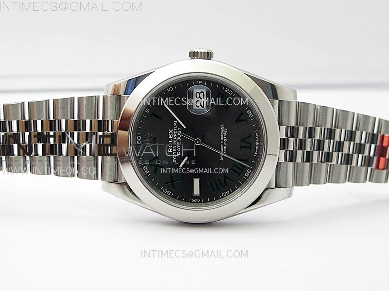 DateJust 41 126300 904L SS VSF 1:1 Best Edition Gray Dial Roman Markers on Jubilee Bracelet VS3235
