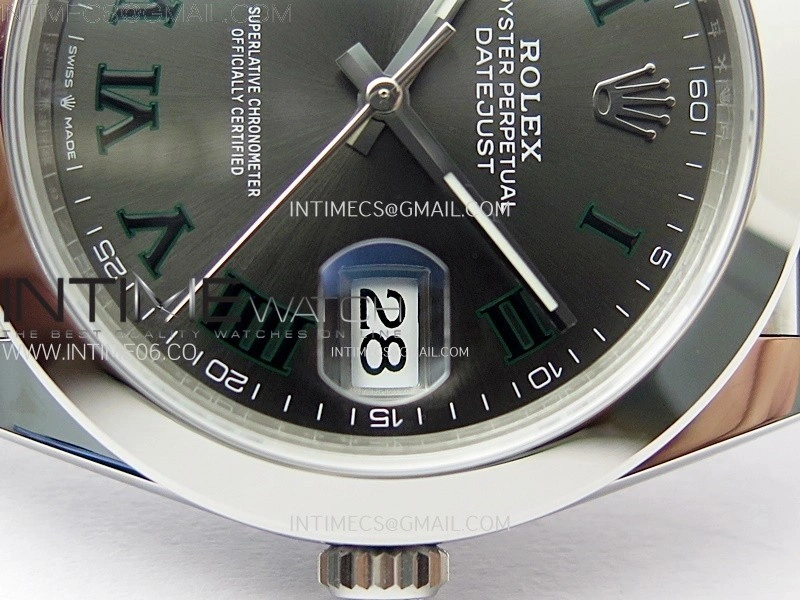 DateJust 41 126300 904L SS VSF 1:1 Best Edition Gray Dial Roman Markers on Jubilee Bracelet VS3235