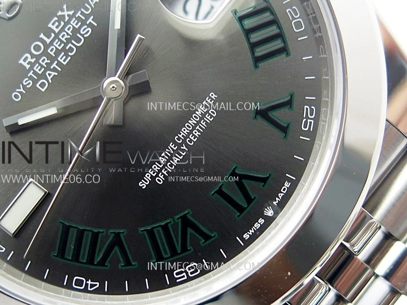 DateJust 41 126300 904L SS VSF 1:1 Best Edition Gray Dial Roman Markers on Jubilee Bracelet VS3235