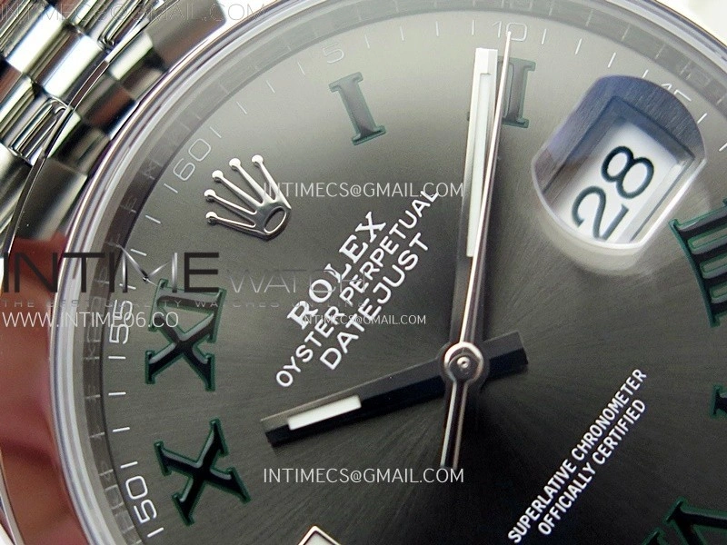 DateJust 41 126300 904L SS VSF 1:1 Best Edition Gray Dial Roman Markers on Jubilee Bracelet VS3235