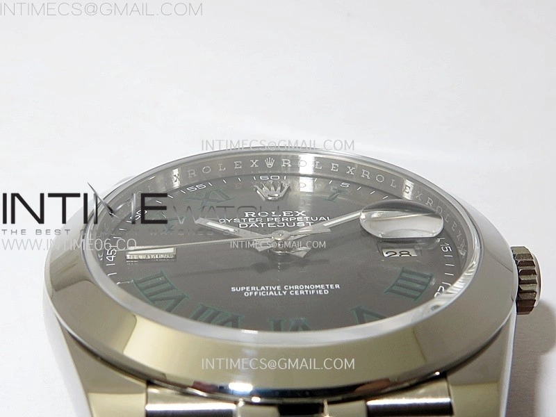 DateJust 41 126300 904L SS VSF 1:1 Best Edition Gray Dial Roman Markers on Jubilee Bracelet VS3235