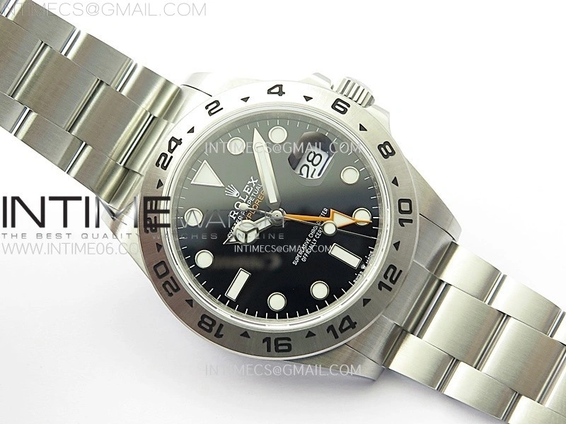 Explorer II 42mm 226570 Black 904L SS V2 GMF 1:1 Best Edition Black Dial on Bracelet Super Clone SH3285