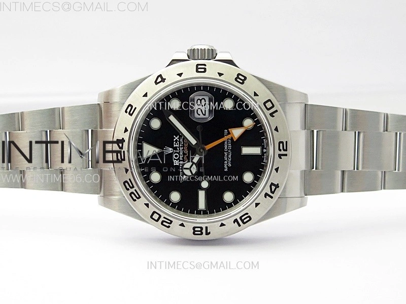 Explorer II 42mm 226570 Black 904L SS V2 GMF 1:1 Best Edition Black Dial on Bracelet Super Clone SH3285