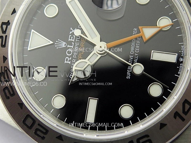 Explorer II 42mm 226570 Black 904L SS V2 GMF 1:1 Best Edition Black Dial on Bracelet Super Clone SH3285