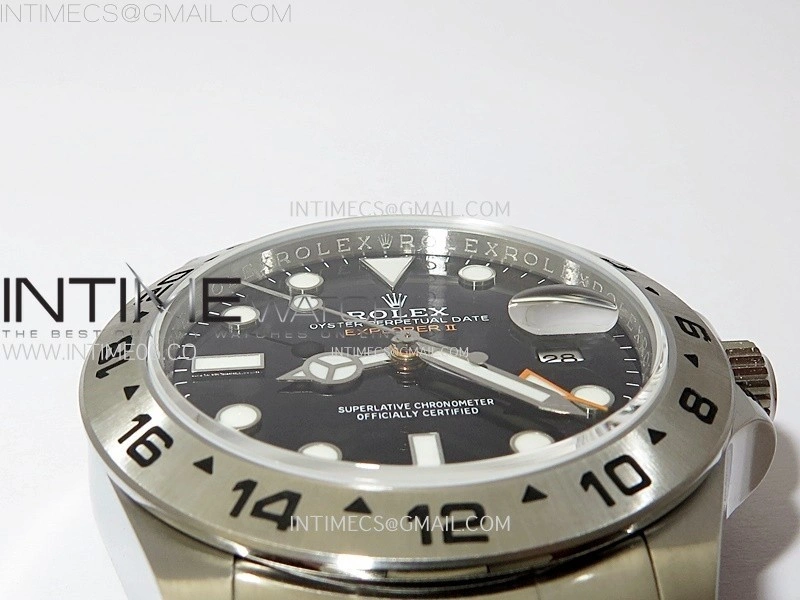 Explorer II 42mm 226570 Black 904L SS V2 GMF 1:1 Best Edition Black Dial on Bracelet Super Clone SH3285