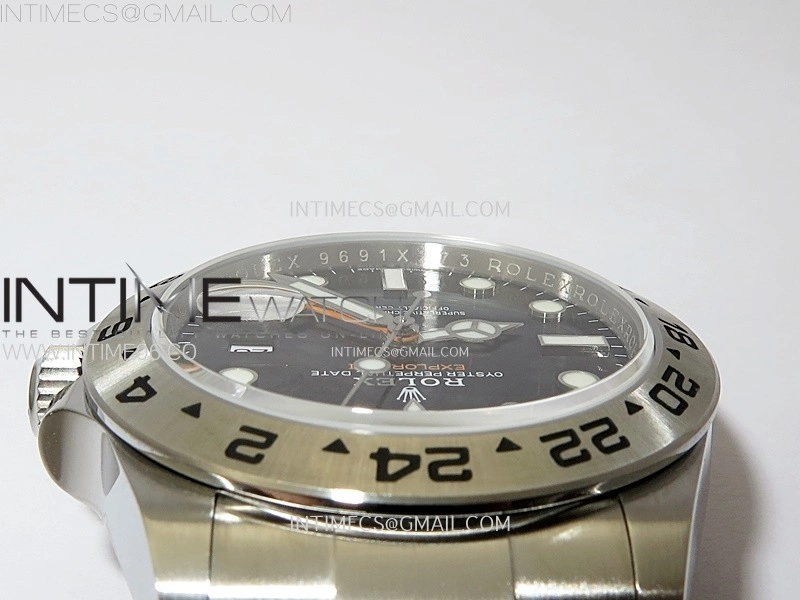 Explorer II 42mm 226570 Black 904L SS V2 GMF 1:1 Best Edition Black Dial on Bracelet Super Clone SH3285