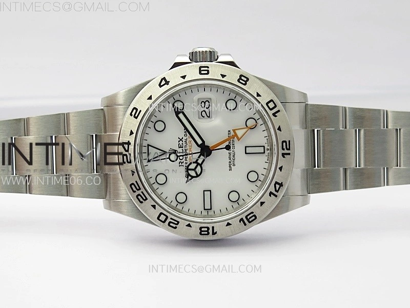 Explorer II 42mm 226570 Black 904L SS V2 GMF 1:1 Best Edition White Dial on Bracelet Super Clone SH3285