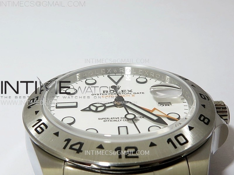 Explorer II 42mm 226570 Black 904L SS V2 GMF 1:1 Best Edition White Dial on Bracelet Super Clone SH3285