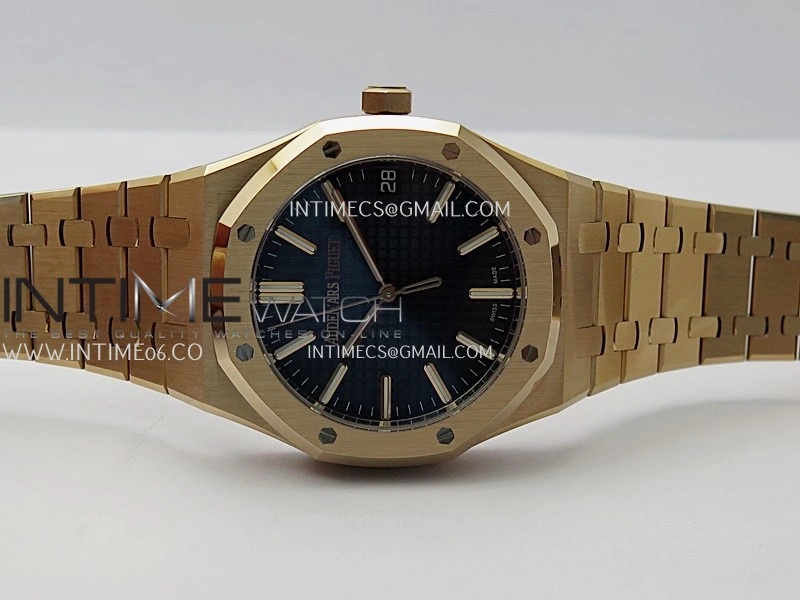 Royal Oak 15510 Gain Weight RG DDF 1:1 Best Edition Blue Dial On RG Bracelet Super Clone DD4302