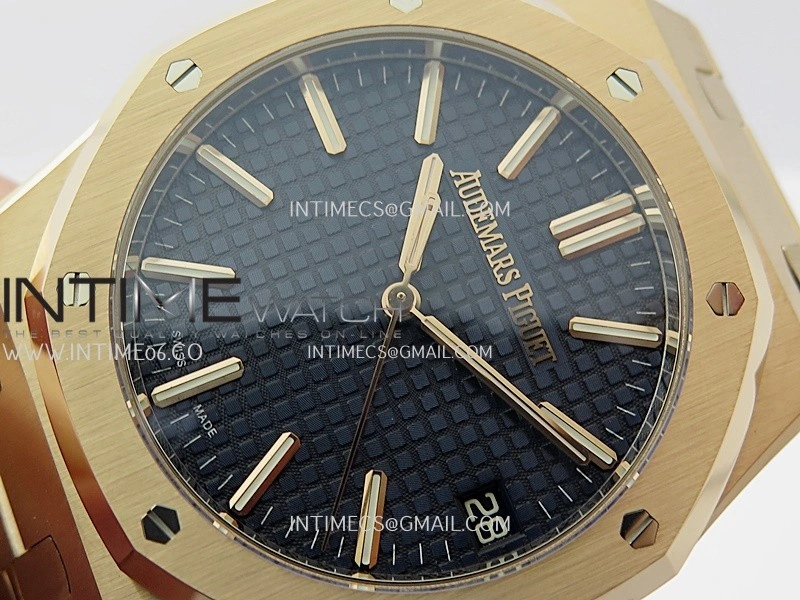 Royal Oak 15510 Gain Weight RG DDF 1:1 Best Edition Blue Dial On RG Bracelet Super Clone DD4302