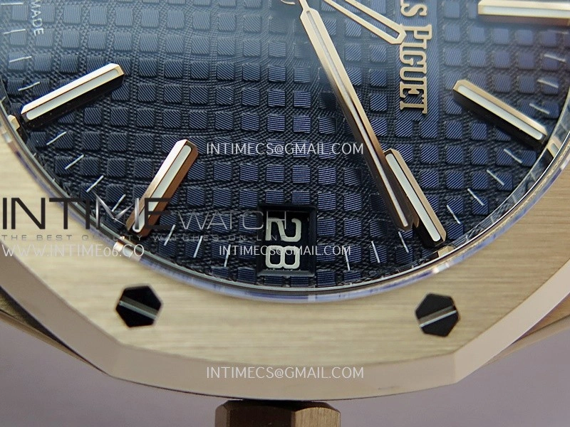 Royal Oak 15510 Gain Weight RG DDF 1:1 Best Edition Blue Dial On RG Bracelet Super Clone DD4302