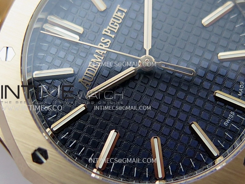 Royal Oak 15510 Gain Weight RG DDF 1:1 Best Edition Blue Dial On RG Bracelet Super Clone DD4302