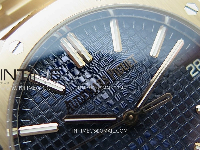 Royal Oak 15510 Gain Weight RG DDF 1:1 Best Edition Blue Dial On RG Bracelet Super Clone DD4302