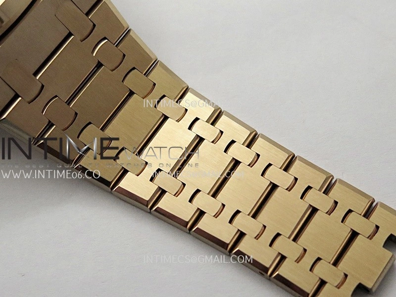 Royal Oak 15510 Gain Weight RG DDF 1:1 Best Edition Blue Dial On RG Bracelet Super Clone DD4302