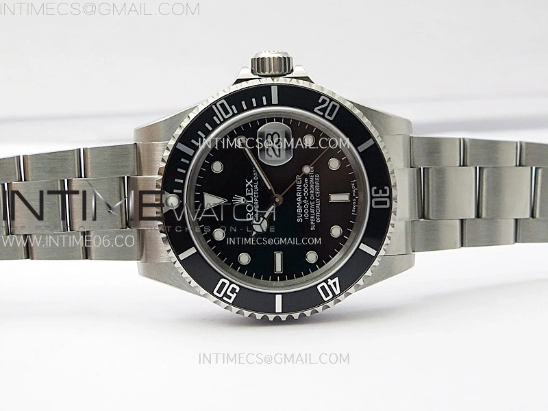 Submariner 16610 LN No Rehaut Engraving 904L Steel ARF 1:1 Best Edition on SS Bracelet SH3135 V2