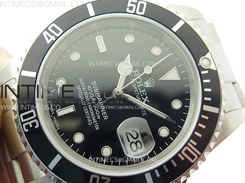 Submariner 16610 LN No Rehaut Engraving 904L Steel ARF 1:1 Best Edition on SS Bracelet SH3135 V2