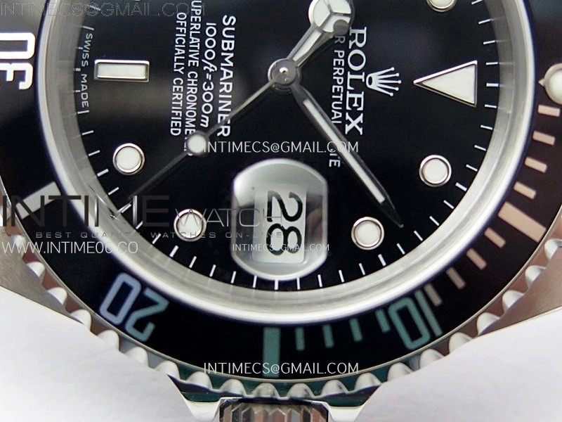 Submariner 16610 LN No Rehaut Engraving 904L Steel ARF 1:1 Best Edition on SS Bracelet SH3135 V2