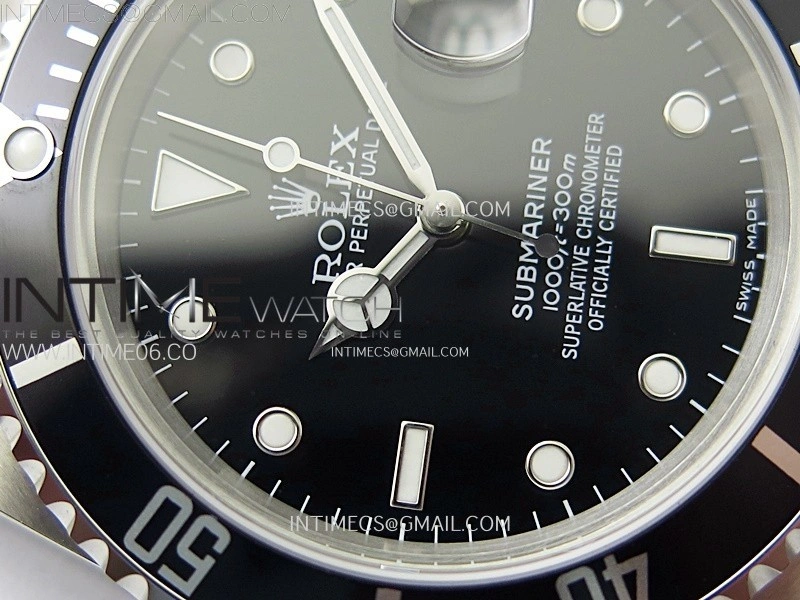 Submariner 16610 LN No Rehaut Engraving 904L Steel ARF 1:1 Best Edition on SS Bracelet SH3135 V2