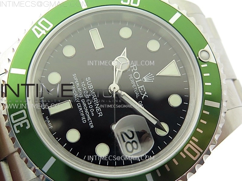 Submariner 16610 LV No Rehaut Engraving 904L Steel ARF 1:1 Best Edition on SS Bracelet SH3135 V2