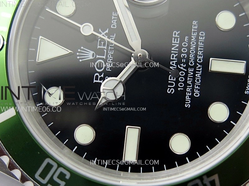Submariner 16610 LV No Rehaut Engraving 904L Steel ARF 1:1 Best Edition on SS Bracelet SH3135 V2