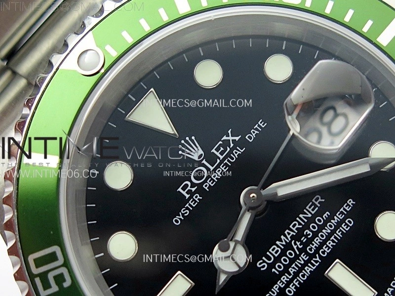 Submariner 16610 LV No Rehaut Engraving 904L Steel ARF 1:1 Best Edition on SS Bracelet SH3135 V2