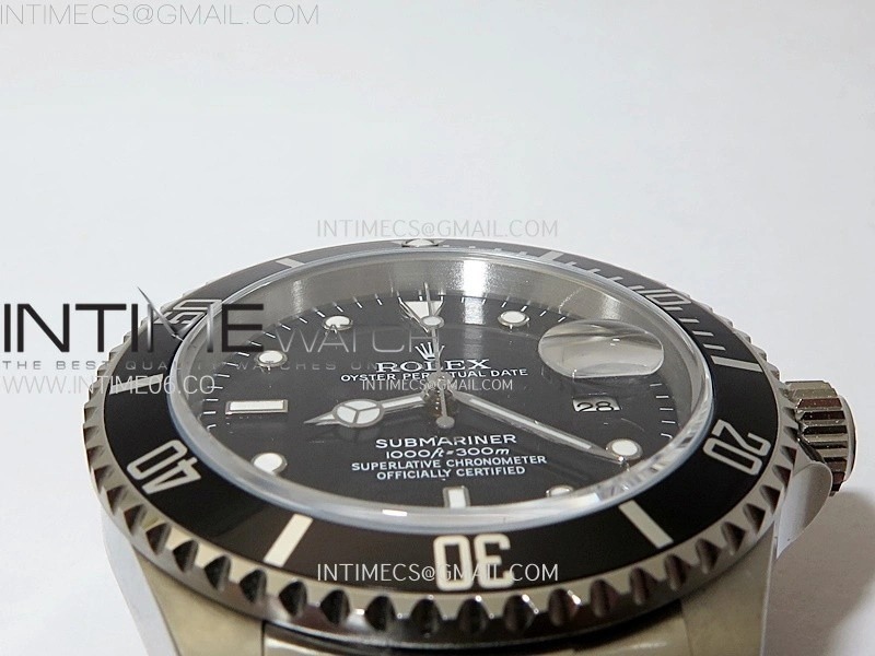 Submariner 16610 LV No Rehaut Engraving 904L Steel ARF 1:1 Best Edition on SS Bracelet SH3135 V2
